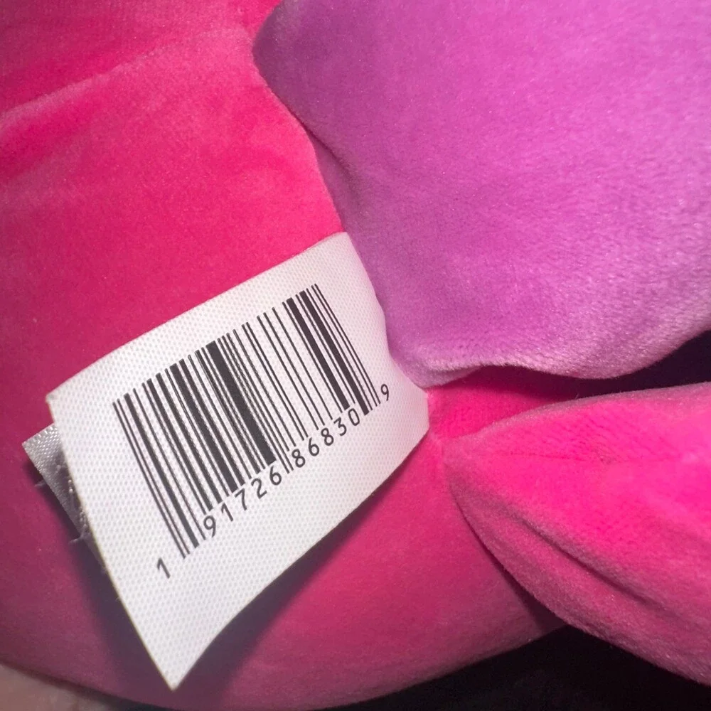 Squishmallow Pink Octopus Plush Stuffed Animal Soft Toy with Bow